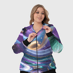 Женский 3D-костюм Космическая краска, цвет: 3D-черный — фото 2