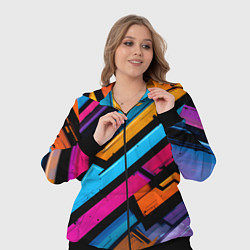 Женский 3D-костюм Абстракция с граффити, цвет: 3D-черный — фото 2