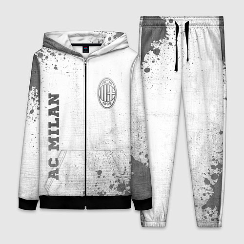 Женский костюм AC Milan - white gradient вертикально / 3D-Черный – фото 1