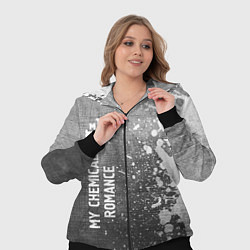Женский 3D-костюм My Chemical Romance - grey gradient по-вертикали, цвет: 3D-черный — фото 2