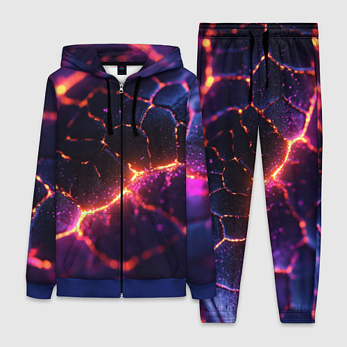 Женский костюм Текстура вулкана / 3D-Синий – фото 1