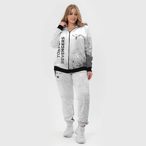 Женский костюм Tokyo Revengers - white gradient вертикально / 3D-Черный – фото 4