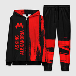 Женский костюм Asking Alexandria - red gradient по-вертикали