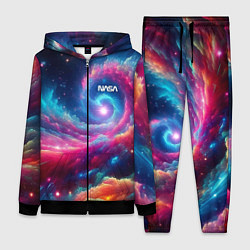 Женский костюм Неоновая галактическая спираль - нейроарт
