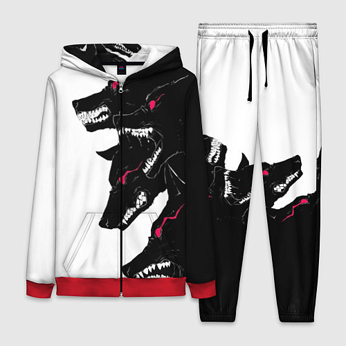 Женский костюм Волки / 3D-Красный – фото 1