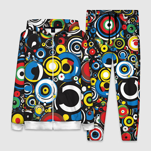 Женский костюм Абстракция геометрическая / 3D-Белый – фото 1