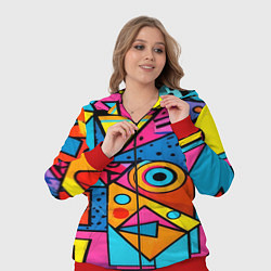 Женский 3D-костюм Кислая геометрия, цвет: 3D-красный — фото 2