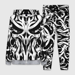 Женский костюм Абстрактный узор - изогнутые формы трайбл татуиров