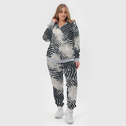 Женский 3D-костюм Текстура гранж - абстрактные линии, цвет: 3D-меланж — фото 2