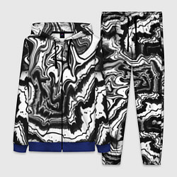 Женский костюм Закрученные волны - чб абстракция