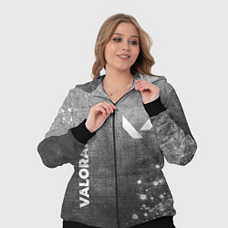 Женский 3D-костюм Valorant - grey gradient вертикально, цвет: 3D-черный — фото 2