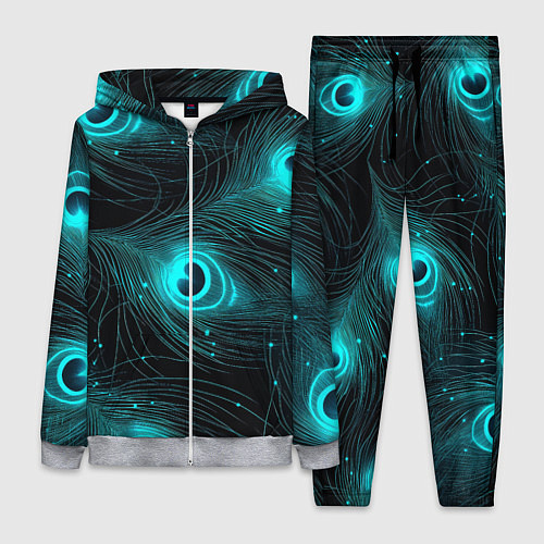 Женский костюм Светящиеся перья павлина паттерн / 3D-Меланж – фото 1