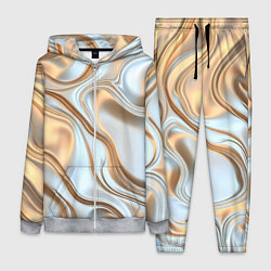 Женский костюм Жидкое белое золото