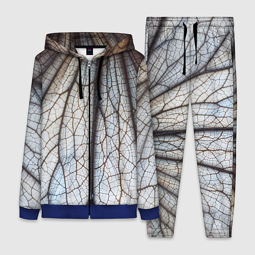 Женский костюм Прожилки растения / 3D-Синий – фото 1