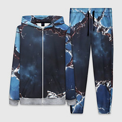 Женский 3D-костюм Объемная дыра в стене текстура, цвет: 3D-меланж