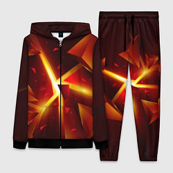 Женский костюм Трехмерный взрыв неоновых плит абстракция