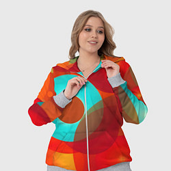 Женский 3D-костюм Оптическая абстракция с кругами, цвет: 3D-меланж — фото 2