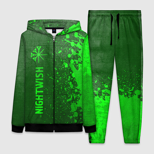 Женский костюм Nightwish - green gradient по-вертикали / 3D-Черный – фото 1