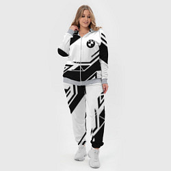 Женский 3D-костюм BMW geometry black, цвет: 3D-меланж — фото 2