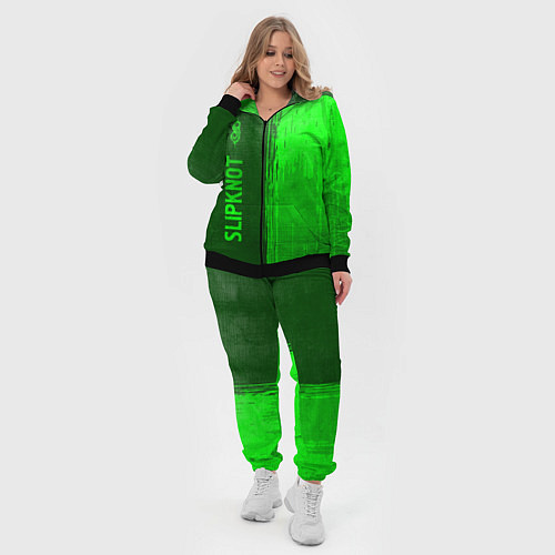 Женский костюм Slipknot - green gradient по-вертикали / 3D-Черный – фото 4