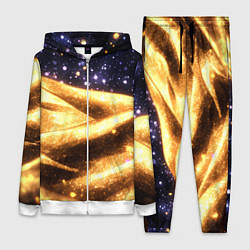 Женский костюм Золотая текстура и синее небо