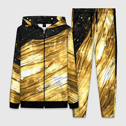 Женский костюм Золотой текстурный фон