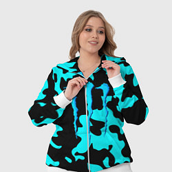 Женский 3D-костюм Monster energy камуфляж голубой, цвет: 3D-белый — фото 2