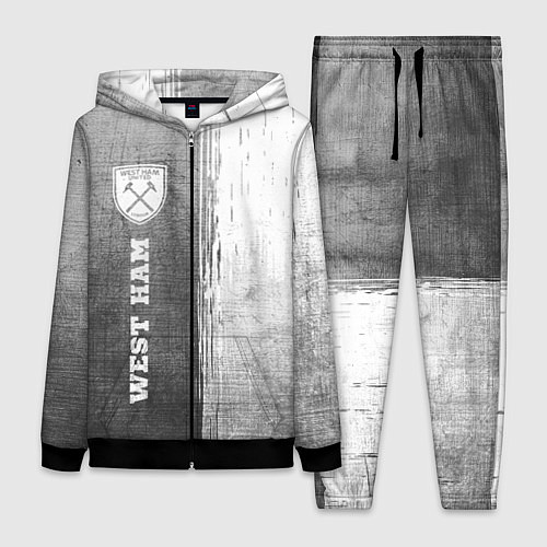 Женский костюм West Ham - grey gradient по-вертикали / 3D-Черный – фото 1