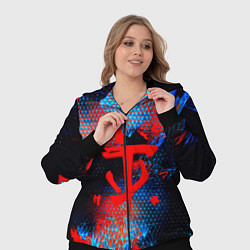 Женский 3D-костюм Doom космическая абстракция, цвет: 3D-черный — фото 2