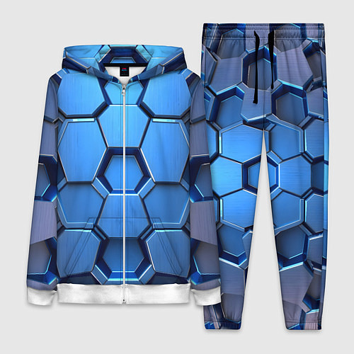 Женский костюм Синий бронежилет / 3D-Белый – фото 1