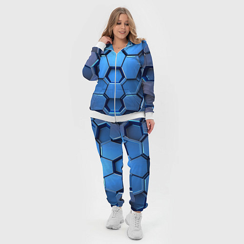 Женский костюм Синий бронежилет / 3D-Белый – фото 4