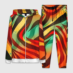 Женский костюм Жаркая полосатая абстракция