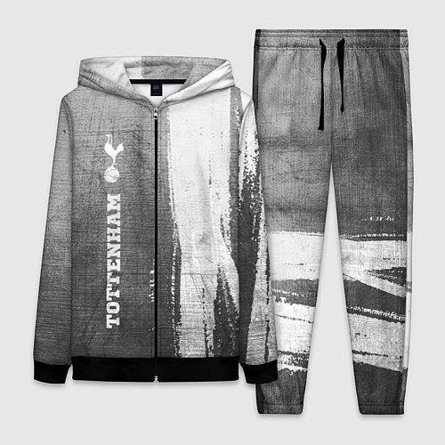 Женский костюм Tottenham - grey gradient по-вертикали / 3D-Черный – фото 1