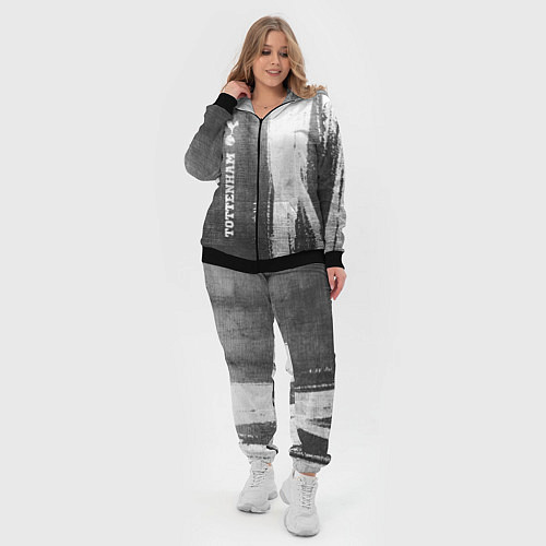 Женский костюм Tottenham - grey gradient по-вертикали / 3D-Черный – фото 4