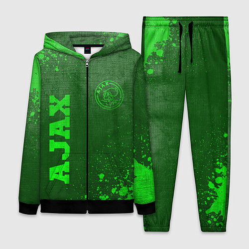 Женский костюм Ajax - green gradient вертикально / 3D-Черный – фото 1