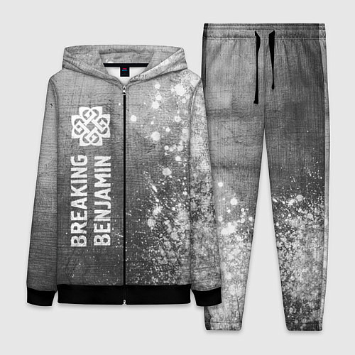 Женский костюм Breaking Benjamin - grey gradient по-вертикали / 3D-Черный – фото 1