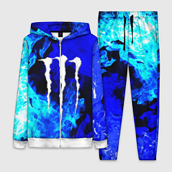 Женский костюм Monster energy синий дым