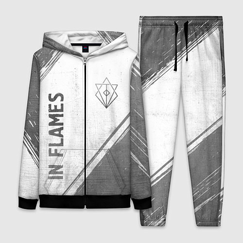Женский костюм In Flames - white gradient вертикально / 3D-Черный – фото 1