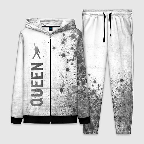 Женский костюм Queen - white gradient по-вертикали / 3D-Черный – фото 1