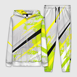 Женский 3D-костюм Color white light green, цвет: 3D-белый