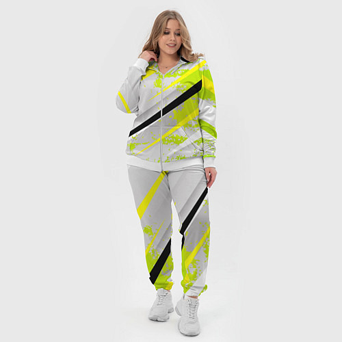 Женский костюм Color white light green / 3D-Белый – фото 4