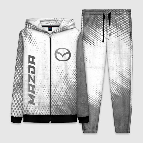 Женский костюм Mazda - white gradient вертикально / 3D-Черный – фото 1