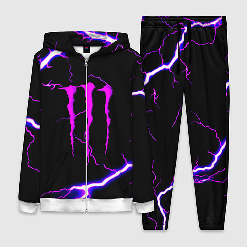 Женский костюм Monster energy neon storm / 3D-Белый – фото 1