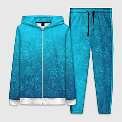 Женский костюм Лазурный голубой текстурный градиент