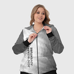 Женский 3D-костюм JoJo Bizarre Adventure - white gradient по-вертика, цвет: 3D-черный — фото 2