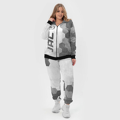 Женский костюм JAC - white gradient по-вертикали / 3D-Черный – фото 4