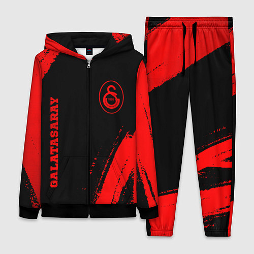 Женский костюм Galatasaray - red gradient вертикально / 3D-Черный – фото 1