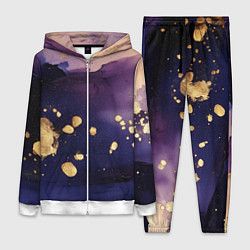 Женский костюм Золотая краска на текстуре