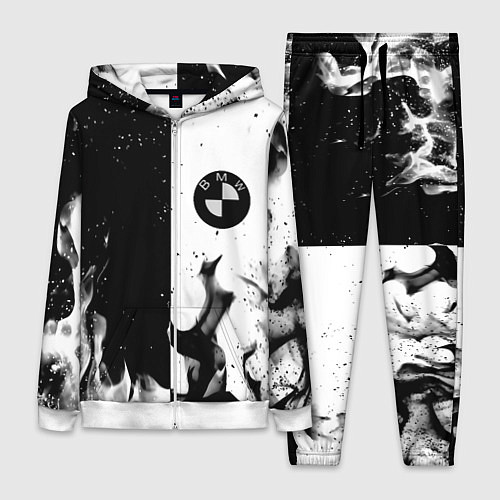 Женский костюм BMW black fire / 3D-Белый – фото 1