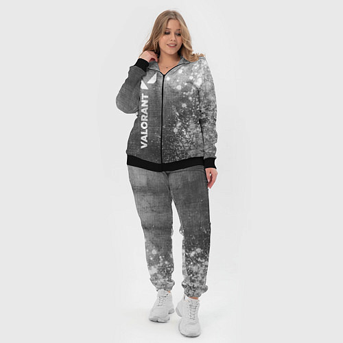 Женский костюм Valorant - grey gradient по-вертикали / 3D-Черный – фото 4